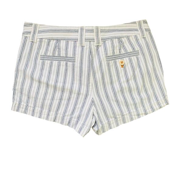 J. Crew Blue Stripe City Fit Shorts Size 10 - Picture 5 of 5